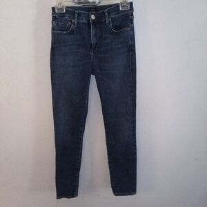 Citizens of Humanity Denim Blue Jeans Rocket Crop Skinny Med Wash Size 26